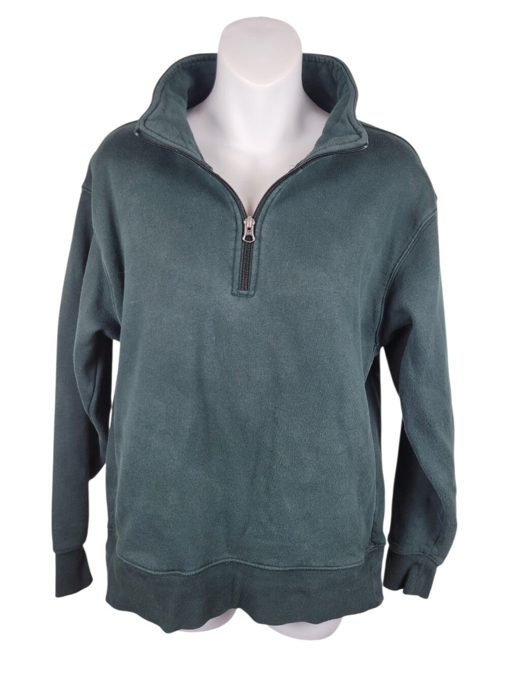 2/$20 Tuff Athletics Green Quarter Zip Up Sweatshirt Top Size: XS